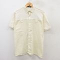 S★古着 半袖 シャツ メンズ 80年代 80s 生成り 25jun18 中古 トップス