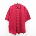 トミーヒルフィガー 90s 半袖シャツ ワンポイントロゴ レッド XL | 古着