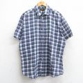 00s 半袖シャツ ネイビーチェック XL | 古着