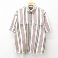 ラングラー 90s 半袖シャツ ストライプ 生成り XL | 古着