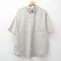 ピューリタン 00s 半袖シャツ カーキチェック XL | 古着