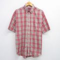 ピューリタン 00s 半袖シャツ レッドチェック XL | 古着