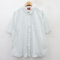 HAGGAR 半袖シャツ ホワイトチェック XL | 古着