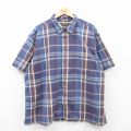 セントジョンズベイ 半袖シャツ パープルチェック XL | 古着