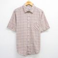リーバイス 90s 半袖シャツ ベージュチェック L | 古着