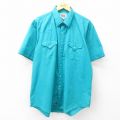 ELY 90s 半袖ウエスタンシャツ グリーン XL | 古着