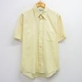 L★古着 Kマート 半袖 シャツ メンズ 80年代 80s ボタンダウン 黄 イエロー 25jul17 中古 トップス