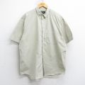XL★古着 エディーバウアー 半袖 シャツ メンズ 00年代 00s 大きいサイズ コットン ボタンダウン ベージュ カーキ 25jul30 中古 トップス