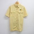 XL★古着 レッドヘッド 半袖 シャツ メンズ バスプロショップス ロング丈 黄 イエロー 25aug07 中古 トップス