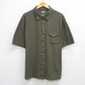 XL★古着 DULUTH TRADING 半袖 シャツ メンズ 大きいサイズ コットン 薄緑 グリーン 25aug09 中古 トップス