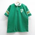 M★古着 半袖 ラガー シャツ メンズ 90年代 90s クローバー ことtン USA製 緑 グリーン 25aug29 中古 トップス
