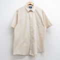 XL★古着 半袖 シャツ メンズ 90年代 90s ベージュ カーキ 25aug29 中古 トップス