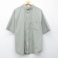 XL★古着 ピューリタン 半袖 シャツ メンズ 00年代 00s 大きいサイズ ボタンダウン 薄緑他 チェック 26mar28
