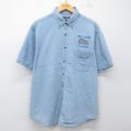 ジャージーズ 00s 半袖シャツ ブルドッグ ネイビー XL | 古着