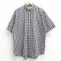 XL★古着 マックレガー 半袖 シャツ メンズ 90年代 90s 大きいサイズ ボタンダウン 黒他 チェック 26apr14
