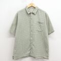 L★古着 コロンビア 半袖 シャツ メンズ 00年代 00s コットン 緑他 チェック 26apr15