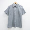 L★古着 ピエールカルダン 半袖 シャツ メンズ グレー他 チェック 26apr16