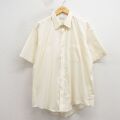 XL★古着 アロー 半袖 シャツ メンズ 90年代 90s 大きいサイズ USA製 薄ベージュ 26apr17