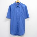 XL★古着 半袖 シャツ メンズ 大きいサイズ 薄紺 26apr22