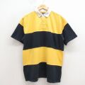 L★古着 ラルフローレン チャップス 半袖 ブランド ラガー シャツ メンズ 90年代 90s ワンポイントロゴ コットン 黒他 26apr25