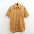 L★古着 シアーズ 半袖 シャツ メンズ 70年代 70s 濃ベージュ 26apr27