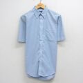 L★古着 半袖 シャツ メンズ 90年代 90s ボタンダウン USA製 薄紺 26apr27