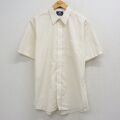 L★古着 半袖 シャツ メンズ 90年代 90s USA製 生成り 26apr27