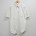 XL★古着 アロー 半袖 シャツ メンズ 90年代 90s 大きいサイズ ロング丈 ボタンダウン USA製 白 26apr27