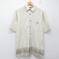 S★古着 ピューリタン 半袖 シャツ メンズ 00年代 00s 薄ベージュ 26apr28