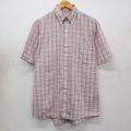 アロー 90s 半袖シャツ ピンクチェック L | 古着