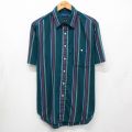 タウンクラフト 90s 半袖シャツ ストライプ グリーン XL | 古着