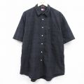 トミーヒルフィガー 90s 半袖シャツ ワンポイントロゴ ブラックチェック XL | 古着