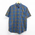 バッファロー 00s 半袖シャツ ネイビーチェック XL | 古着