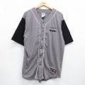 MLB シカゴホワイトソックス 半袖ベースボールシャツ グレー XL | 古着