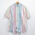 ドッカーズ 90s 半袖シャツ ストライプ ホワイト XL | 古着