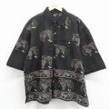 半袖シャツ シマウマ ブラック XL | 古着