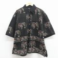 半袖シャツ シマウマ ブラック XL | 古着