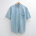 FADED GLORY 00s 半袖シャツ デニム ライトブルー L | 古着
