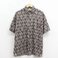 セントジョンズベイ 00s 半袖シャツ 総柄 ネイビー M | 古着