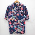 リー 00s 半袖シャツ MLBボストンレッドソックス ネイビー L | 古着
