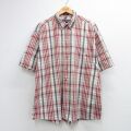 バンヒューセン 90s 半袖シャツ ベージュチェック XL | 古着