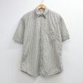 セントジョンズベイ 00s 半袖シャツ シアサッカー ベージュチェック XL | 古着