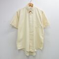 90s 半袖シャツ ストライプ イエロー XL | 古着