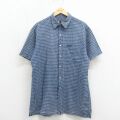 ラルフローレン 90s 半袖シャツ チェック ネイビー L | 古着