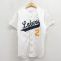ウィルソン 80s 半袖ベースボールシャツ Lakers ホワイト M | 古着