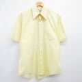 70s 半袖シャツ キャンパス イエロー L | 古着