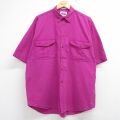 ドッカーズ 90s 半袖シャツ パープル XL | 古着