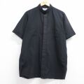 XL★古着 半袖 シャツ メンズ 90年代 90s USA製 ブラック 26jun04