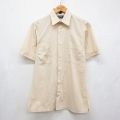 90s 半袖シャツ ベージュ メンズS相当 | 古着