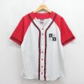 チャンピオン 00s 半袖ベースボールシャツ ラグラン グレー メンズL相当 | 古着